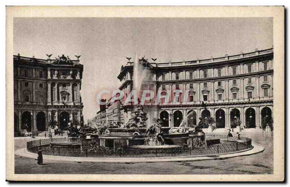 Italie Italia Roma CPA Piazza esebra a Termini
