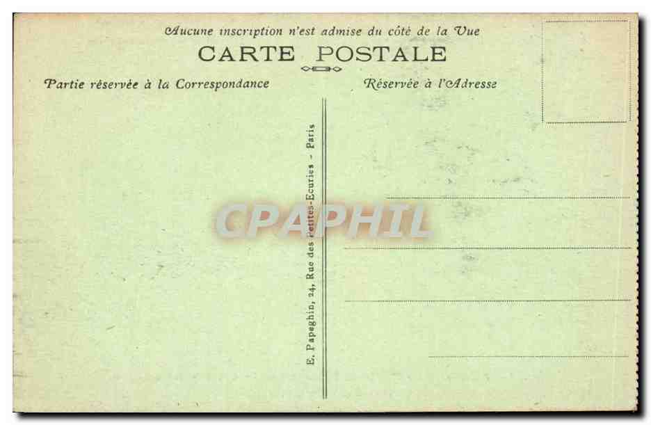 Paris CPA Le tombeau de Napoleon 1er aux Invalides  — Rückseite