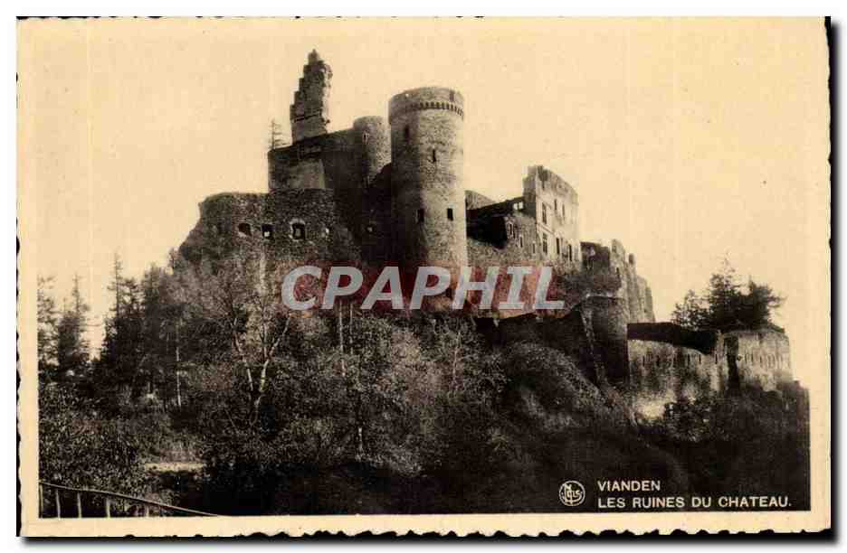 Luxembourg Vianden CPA Les ruines du chateau