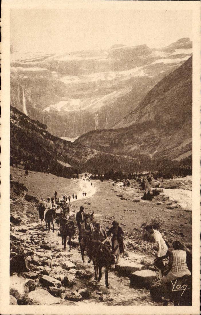 Gavarnie CPA Retour du cirque au plateau de al Prade (donkey ane)
