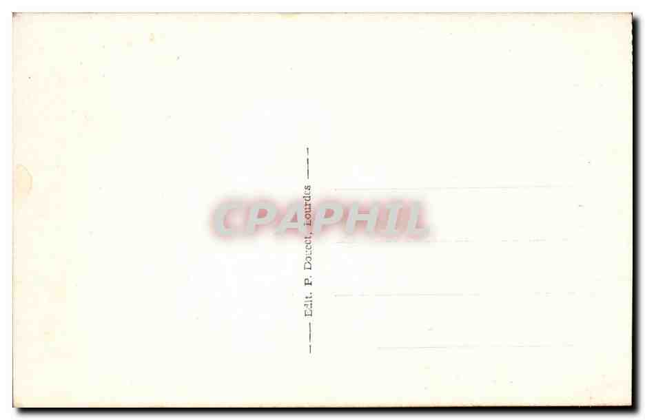 Lourdes CPA Calvaire de Lourdes 14eme station Jesus est mis dans le sepulcre — Verso