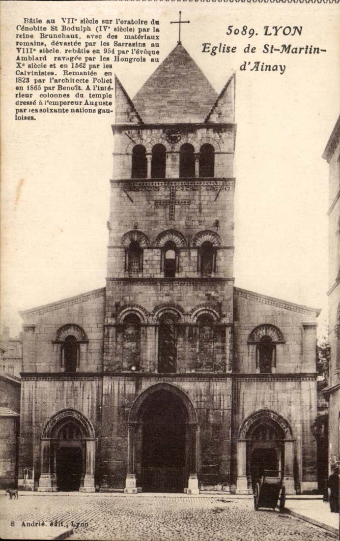 Lyon CPA Eglise de St Martin d'inay