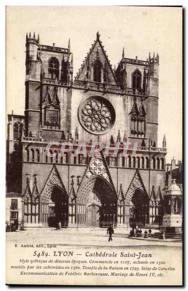 Lyon CPA La cathedrale Saint Jean