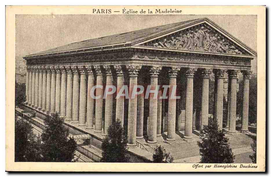 CPA Paris Eglise de la Madeleine