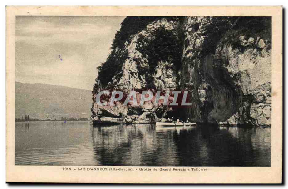 Lac d'Annecy (Haute-Savoie) — Grotte du Grand Pertuis à Tailloires — édit. L. Fauras
