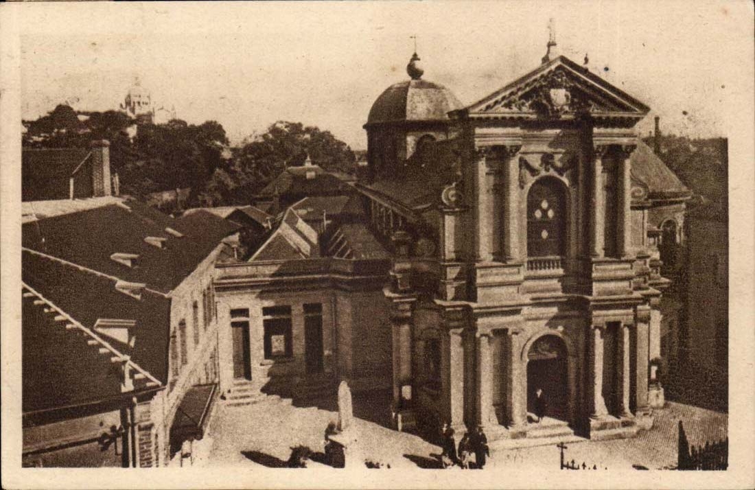 CPA Lisieux Le Carmel et la basilique