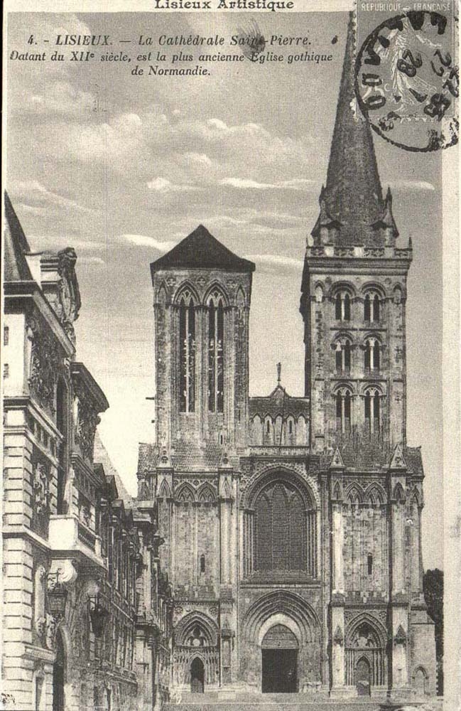 Lisieux Artistique — Cathédrale Saint-Pierre — Éditeur L'Aurore, n° 465 49 02
