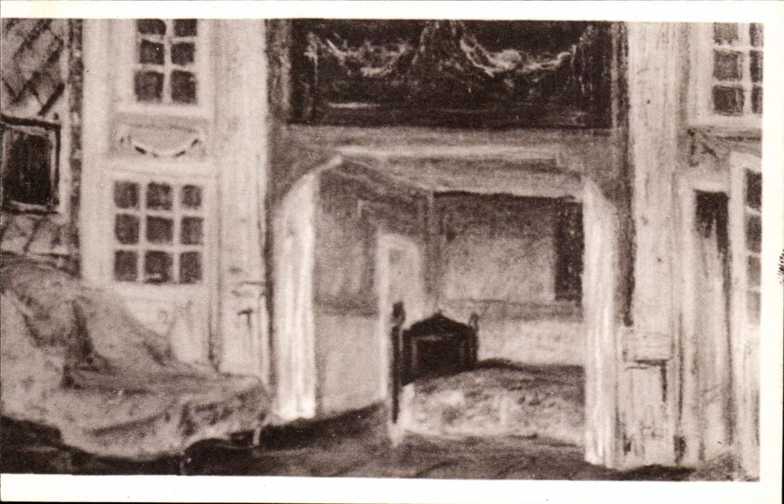 CPA Peinture chambre