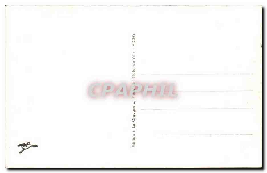 Vichy CPA Etablissement thermal de 2eme classe — Rückseite