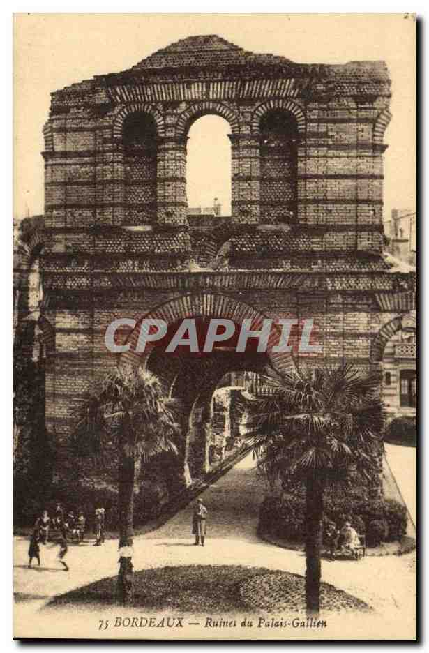 Bordeaux CPA Ruines du Palais Gallien