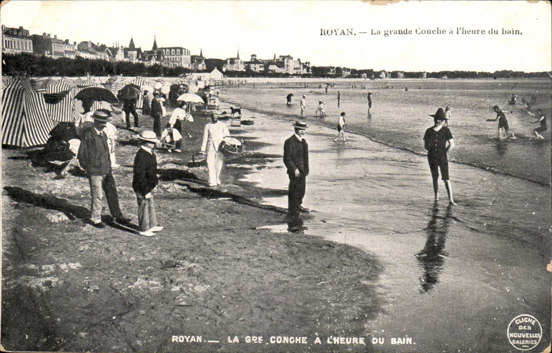 Royan CPA La grande conche a l'heure du bain
