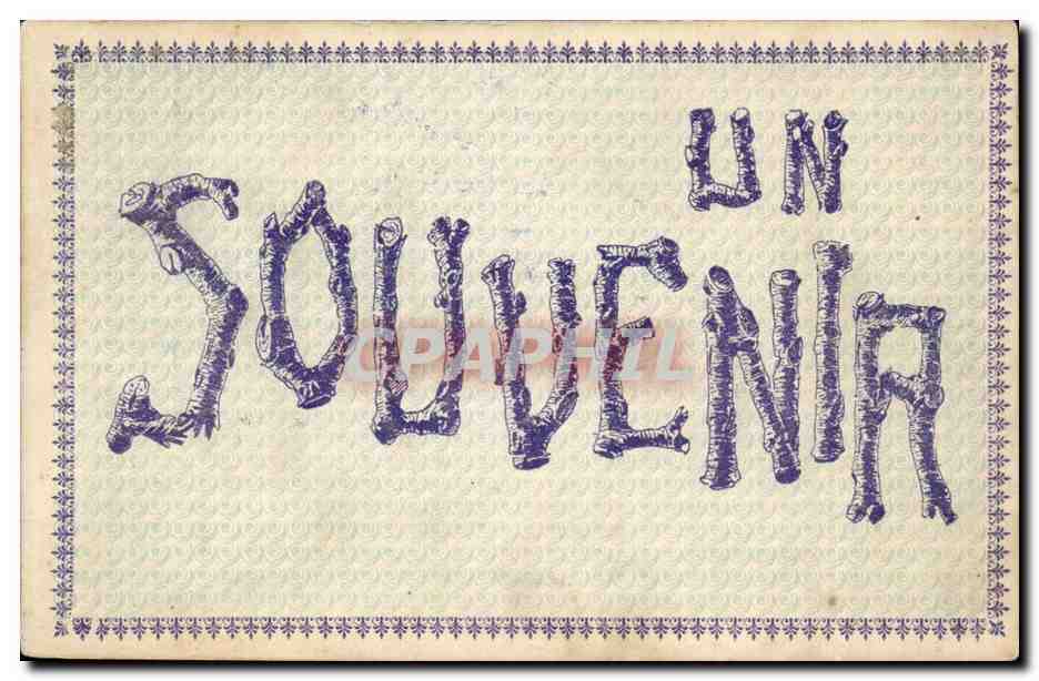 CPA Fantaisie Un souvenir