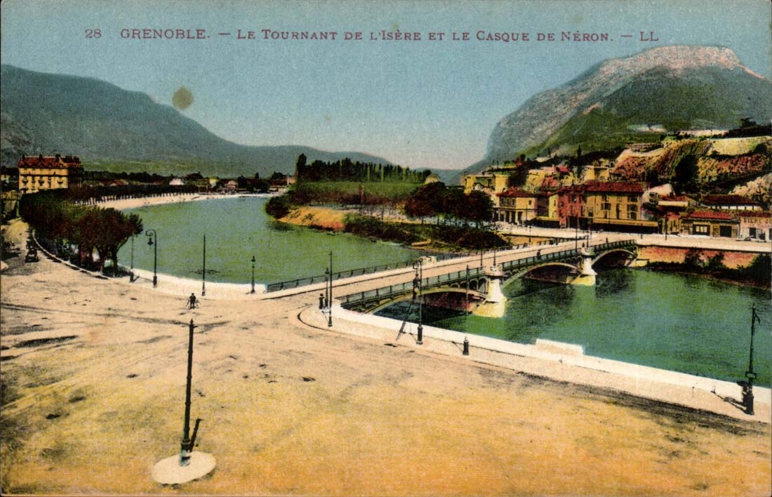 Grenoble CPA Le tournant de l'Isere et le casque de Neron