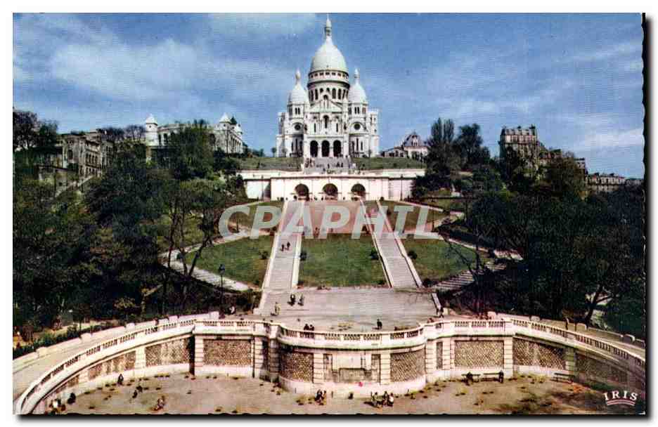 Paris CPA La basilique du Sacre Coeur de Montmartre