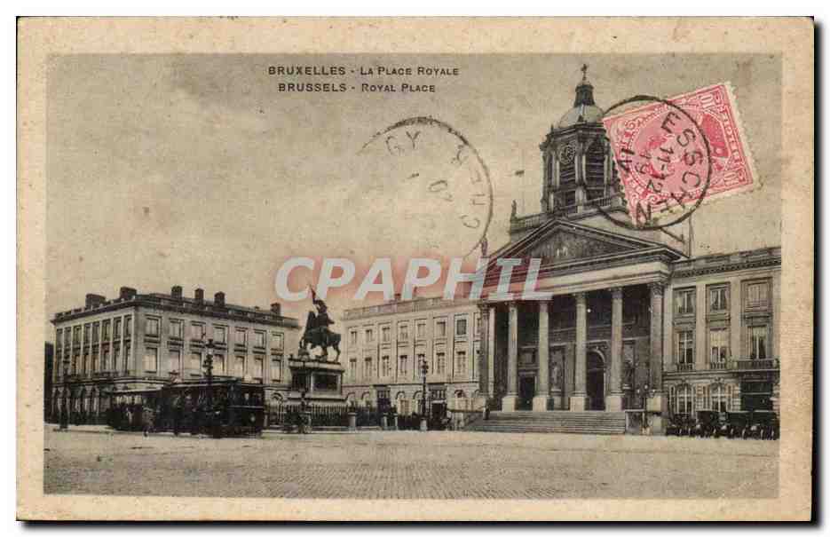 Belgie Belgique BRuxelles CPA La place royale