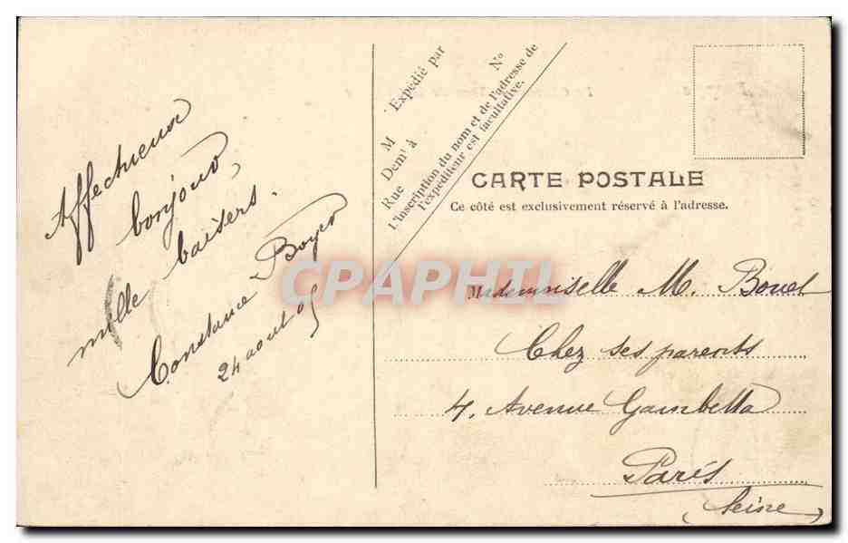 Dieppe CPA Le chateau Tour de la chapelle — Verso