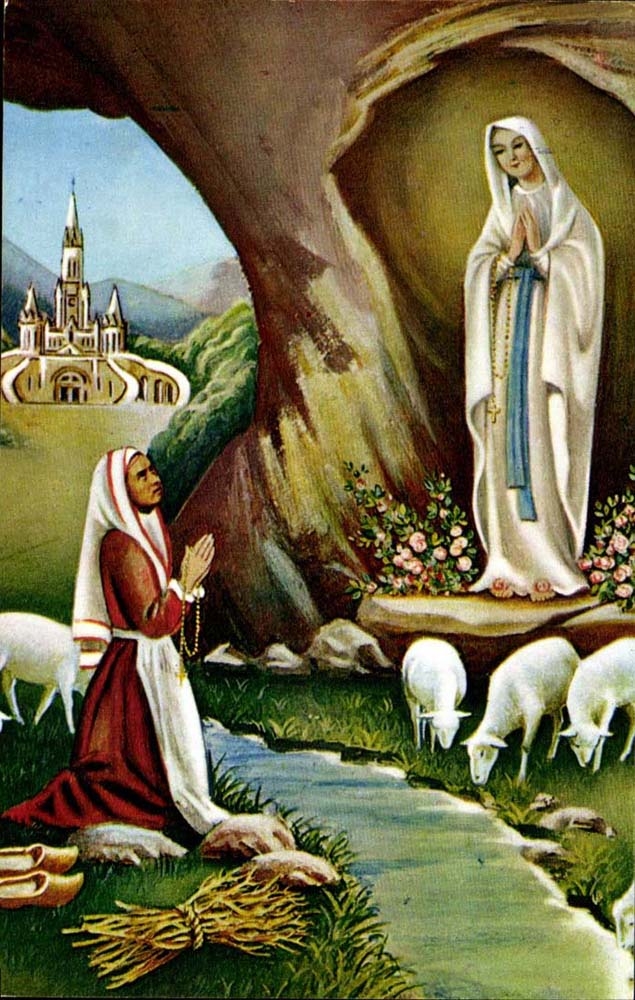 Lourdes CPA L'apparition 