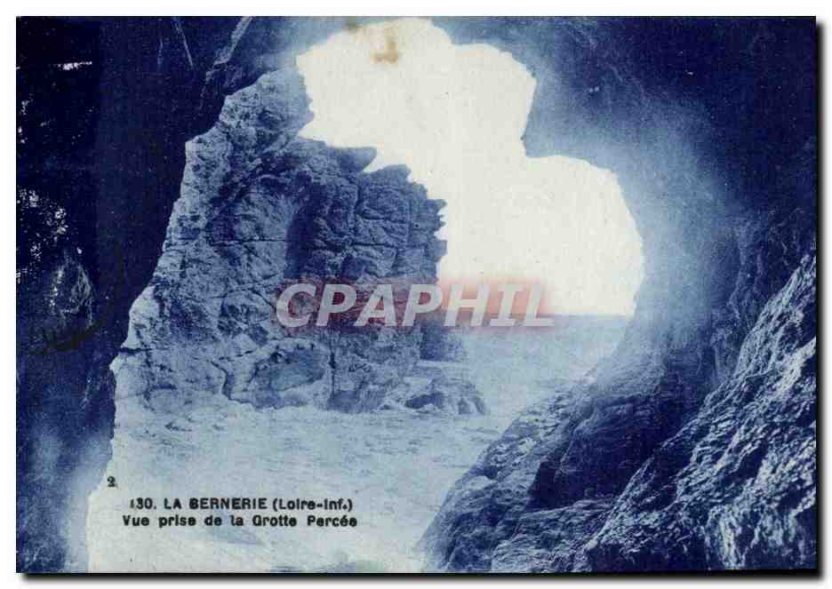 La Bernerie CPA Vue prise de la grotte percee