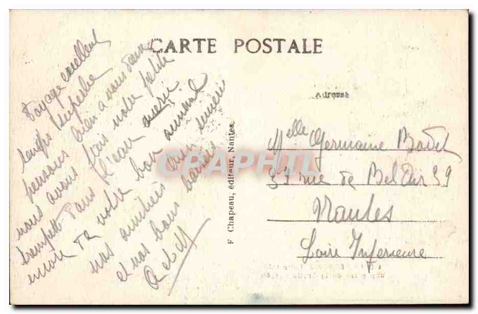 La Bernerie CPA Vue prise de la grotte percee — Rückseite
