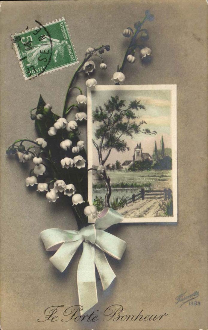 CPA Fantaisie Le porte bonheur