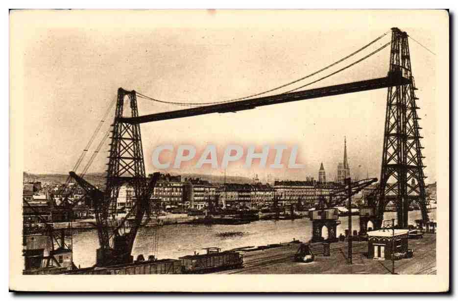 Rouen CPA Le pont transbordeur