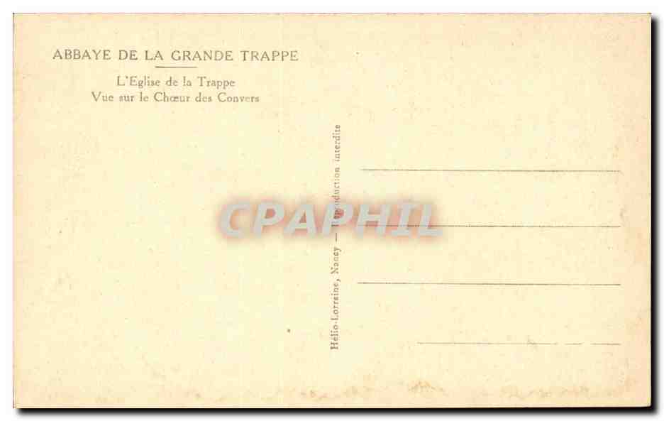 Abbaye de la Grande Trappe — L'Église de la Trappe, Vue sur le Chœur des Convers — Achterkant