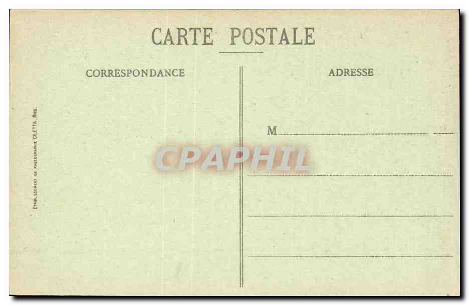 Ile St Honorat CPA Abbaye de Lerins Le vieux cloitre du 7eme ou 8eme — Rückseite