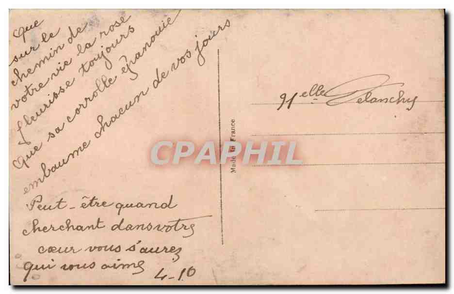 CPA Fantaisie Couple — Verso