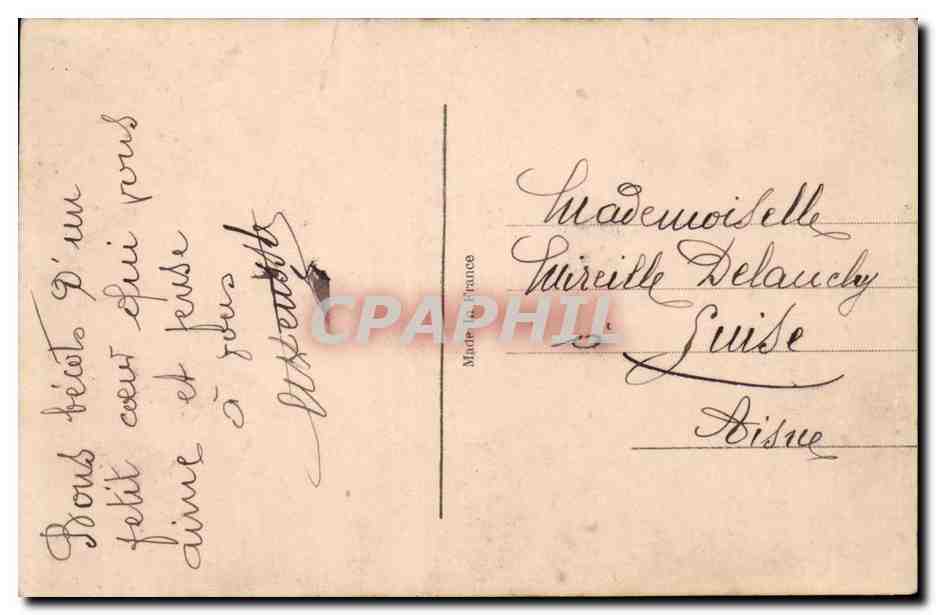 CPA Fantaisie Couple — Verso