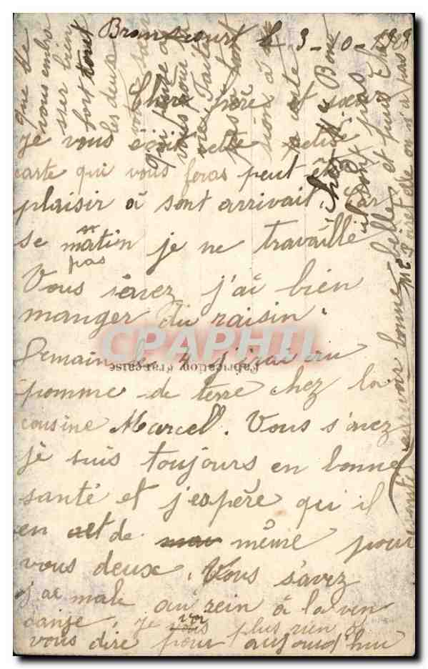 CPA Fantaisie Femme — Verso