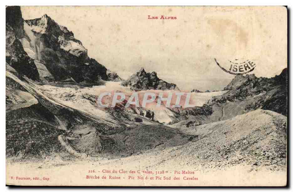Les Alpes - Clos du Clot des Cavales, Pic Maître, Brèche de Ruine - V. Fournier, édit., Gap