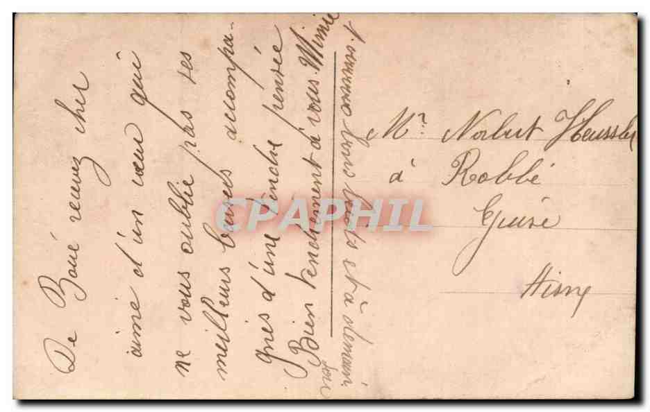 Vénus — couple enlacé au bord d'un canal — éditeur N. A. N. Noier, n° 1752 — Achterkant