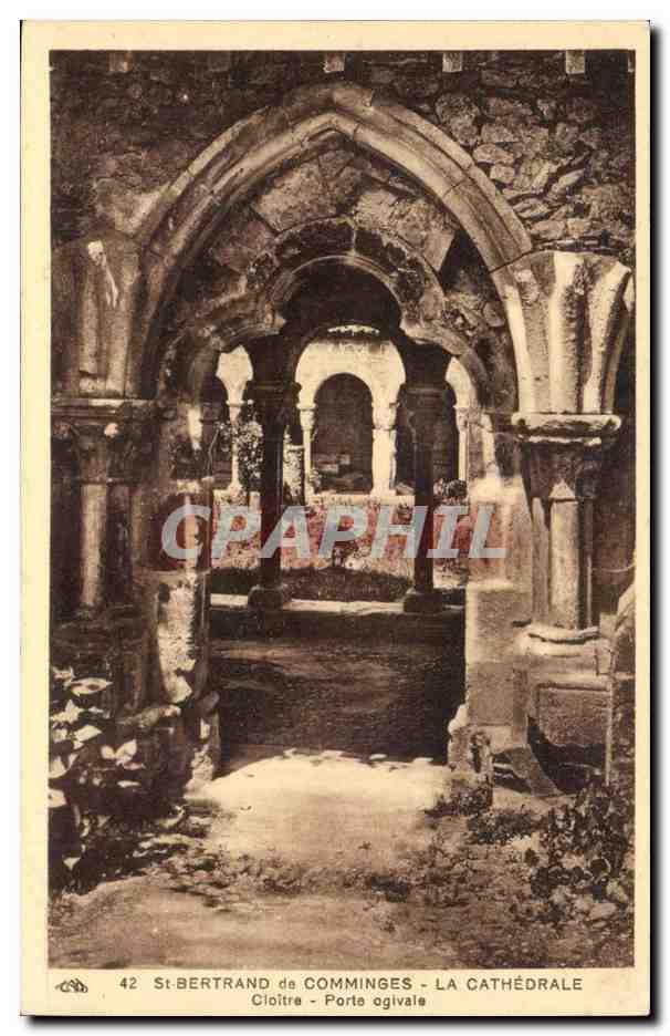 St-Bertrand de Comminges - La Cathédrale - Cloître - Porte ogivale