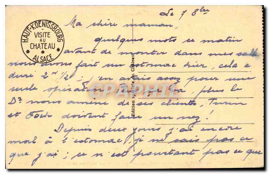 Haut-Koenigsbourg (alt. 757 m) — Salle des Trophées de chasse — Édition spéciale du Château — Verso
