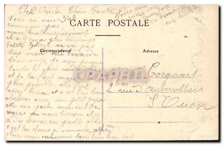 Angers CPA Le jardin des plantes Le lac et la montagne — Rückseite