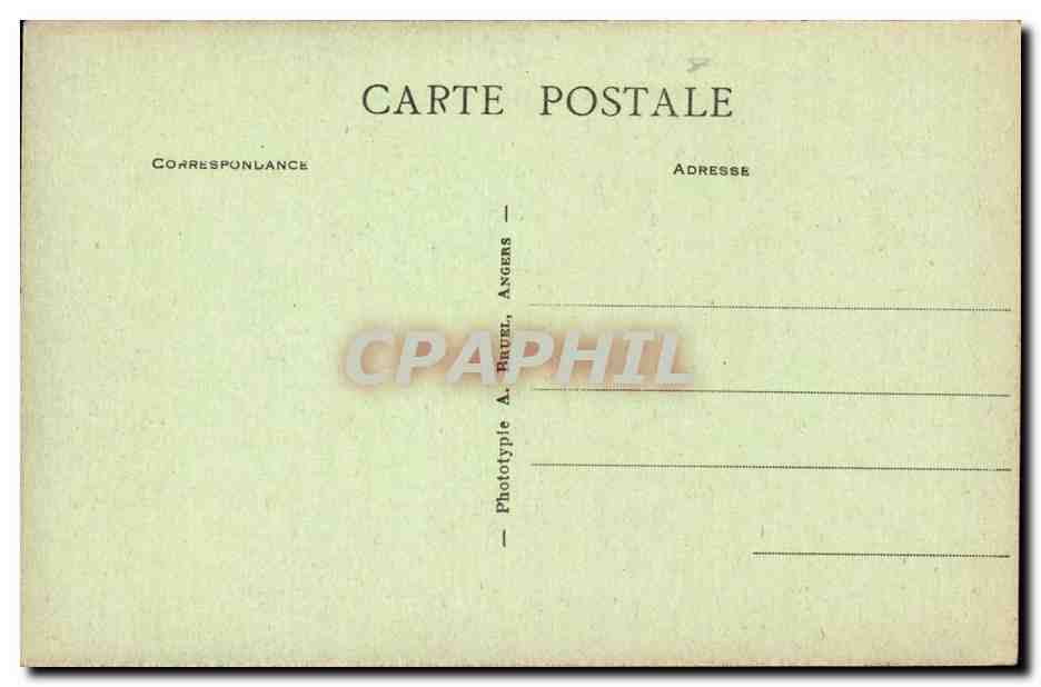 Angers CPA Une cascade du ajrdin des plantes — Verso