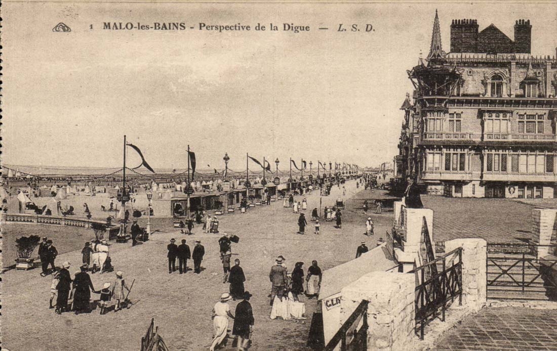 MALO-les-BAINS - Ansicht der Digue — L. S. D.