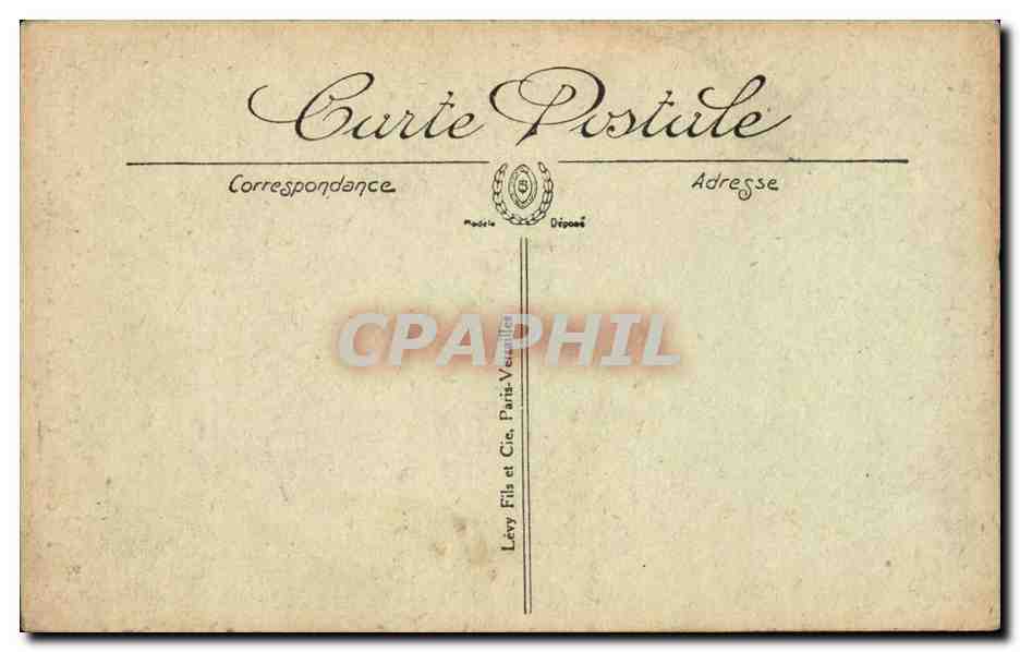 Blois CPA Le chateau Aile Louis XII Une cariatide  — Verso