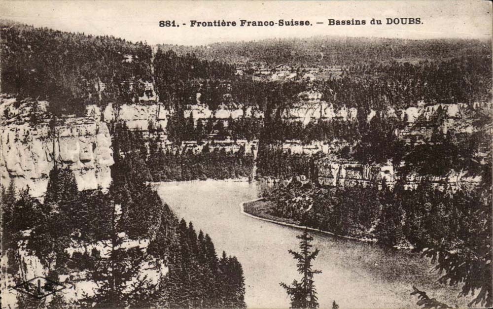 Frontier Franco Suisse Bassins du Doubs - CPA 