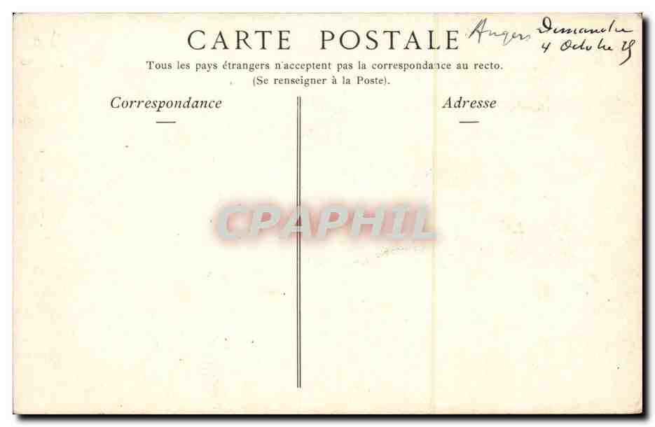 Angers - L'Hotel Pince - CPA  — Rückseite