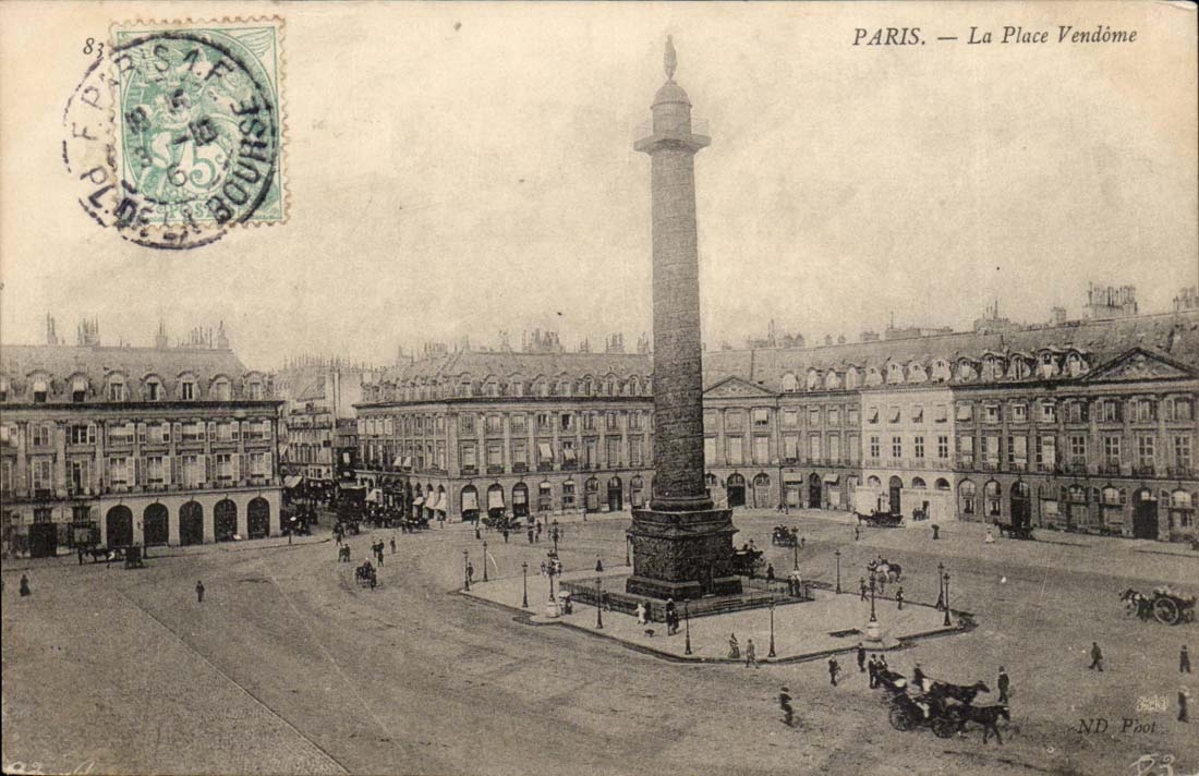 Paris 1 - La Place Vendome CPA 