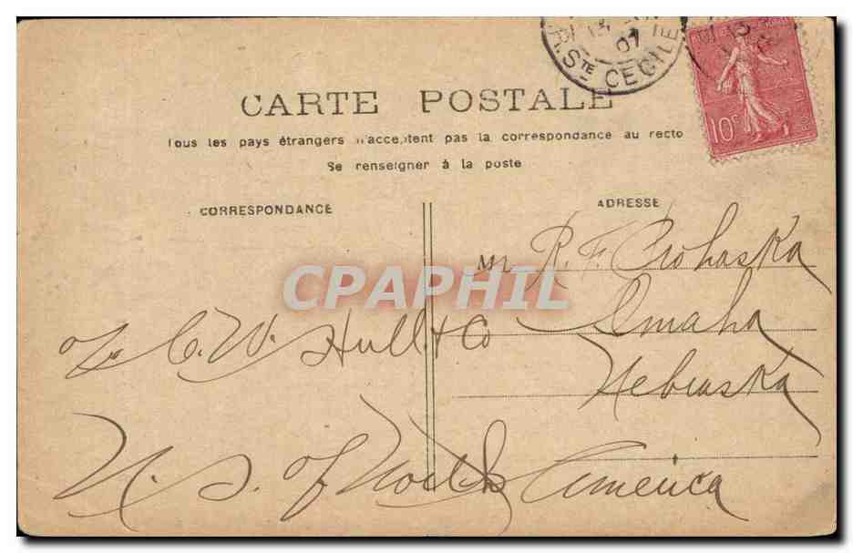 Paris 1 - Place Vendome - CPA  — Rückseite
