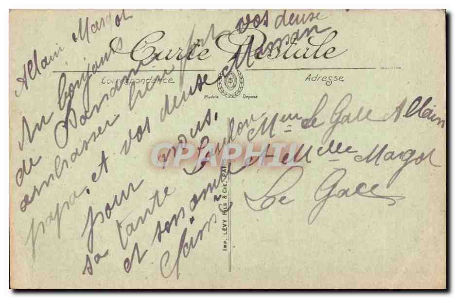 Paris 1 - Place Vendome - CPA  — Verso