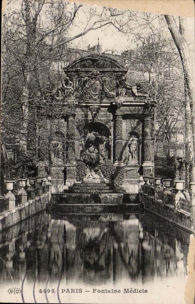 Paris 6 - Jardin du Lexembourg - Fontaine Medidis - CPA 