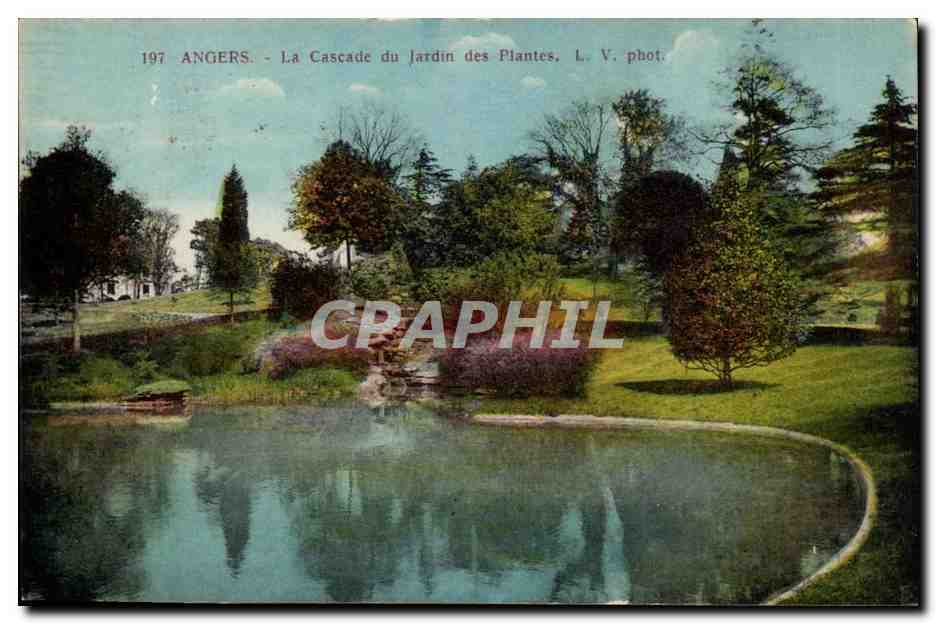 Angers - La Cascade du Jardin des Plantes - CPA 