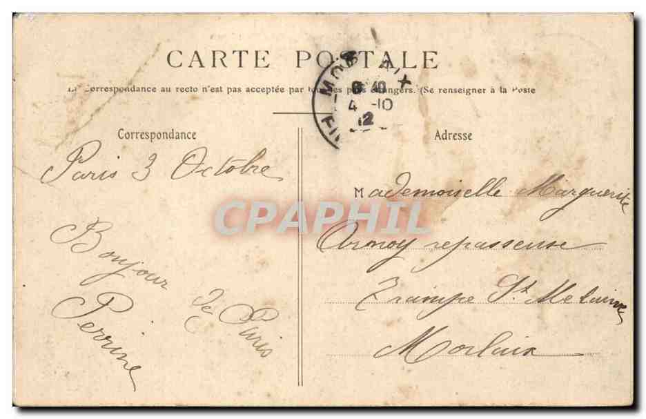 Paris - La Morgue et le Pont Saint Louis - CPA  — Rückseite