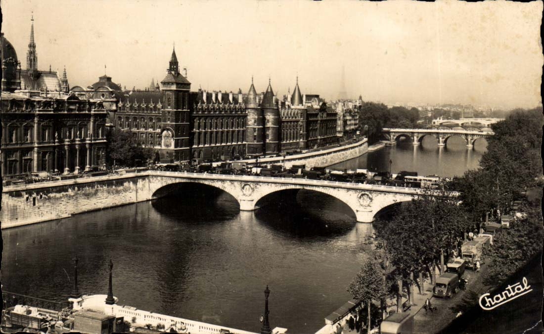 Paris - la Conciergerie et la Seine - CPA 
