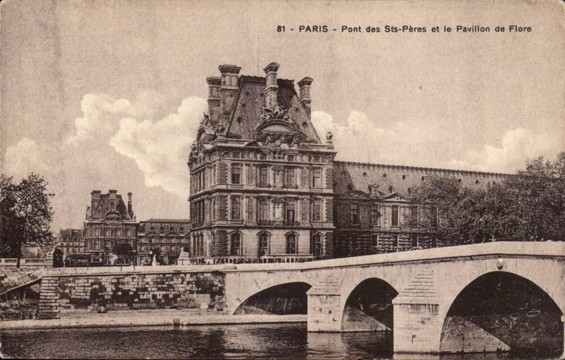 Paris - Pont des Sts Peres et le Pavilon de Flore - CPA 