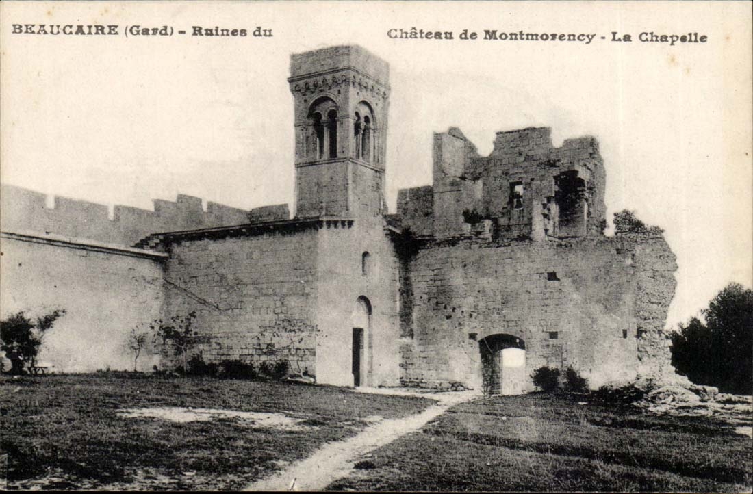 Beaucaire - Chateau de Montmorency - La Chapelle - CPA 