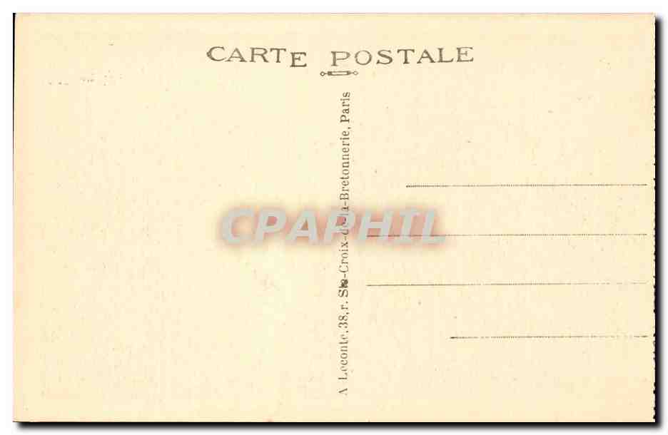 Paris CPA Conciergerie — Rückseite